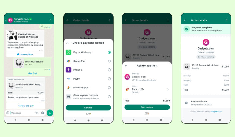 WhatsApp users in India can now pay businesses with credit card, other UPI apps
